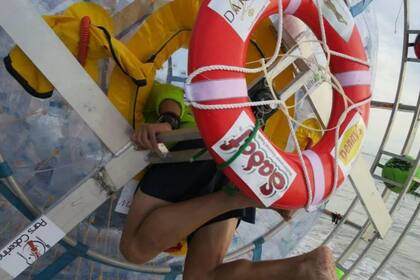 Así ingresó Baluchi a la embarcación con la que realizaría su último viaje