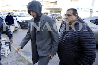 Así llegó el jugador de la selección Gonzalo Montiel a la fiscalía de La Matanza por una causa de abuso sexual