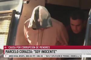 Así llegaba Marcelo Corazza al Palacio de Tribunales este martes