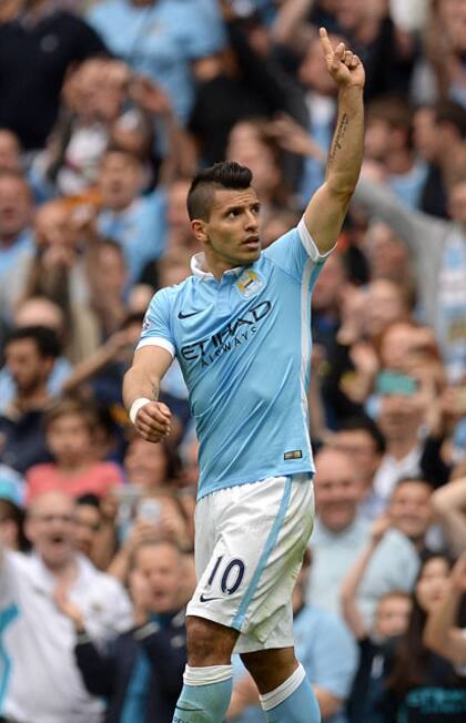 Así lo celebró Agüero ante Chelsea