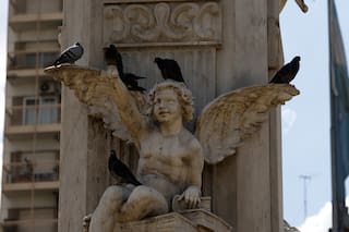 El Monumento a Nicolás Avellaneda está dañado desde los festejos del Mundial de Qatar