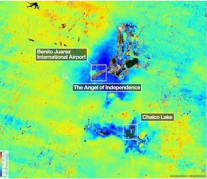 Así luce el hundimiento de CDMX, según la NASA