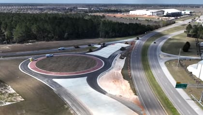 Así luce el nuevo puente de Alabama en construcción