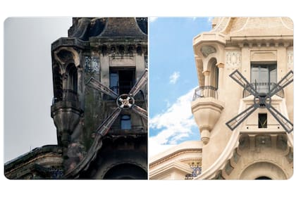 Así luce la fachada del Edificio del Molino luego de la restauración