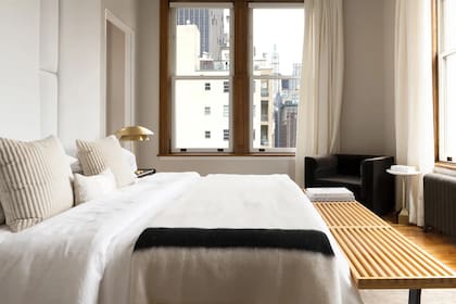 Así luce uno de los dormitorios en los que un día habitó Sara Jessica Parker