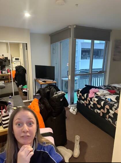 Así lucía el supuesto departamento