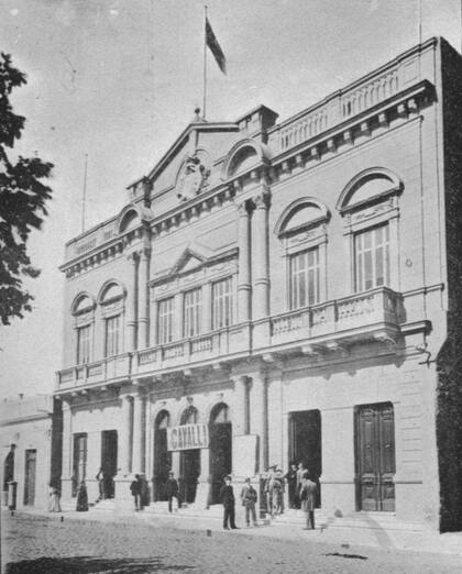 Así lucía el Teatro Español de Azul cuando fue inaugurado, a finales del siglo XIX.