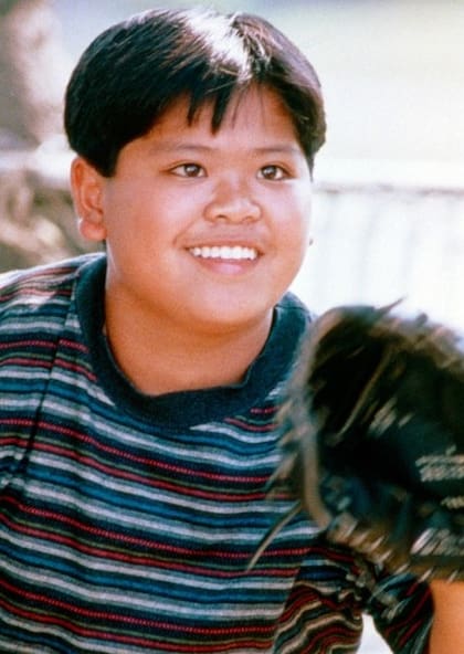 Así lucía Jonathan Hilario en la película