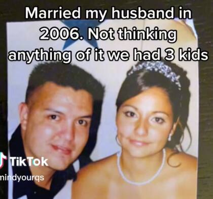 Así lucían los de la pareja cuando recién se habían casado