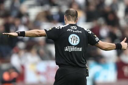 Así lució Abal en el partido Lanús vs. All Boys