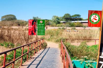 Así luciría el cartel de bienvenida al Diego Armando Maradona Ground