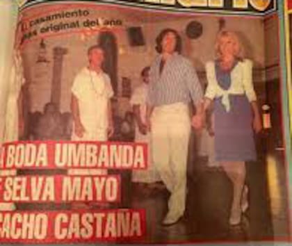 Así mostraba el casamiento de Cacho Castaña y Selva Mayo la revista Semanario