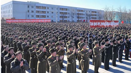 Las muestras de poder en Pyongyang son muy frecuentes