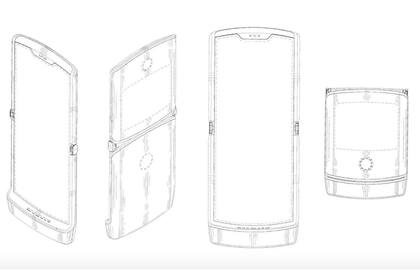 Así podría ser el nuevo RAZR de Motorola: un teléfono con tapita, pero que en su interior es una única pantalla de tamaño convencional