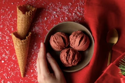 Así queda el helado una vez terminada la espera del freezer