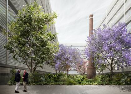 Así quedará el patio interno