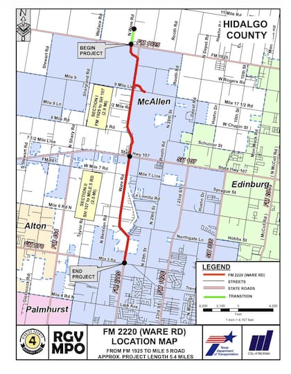 Así quedará la Ware Road de Texas
