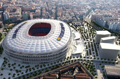 Así quedaría el Camp Nou con la propuesta actual de la reforma