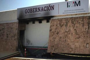 Así quedaron las instalaciones del INM en Ciudad Juárez tras el incendio
