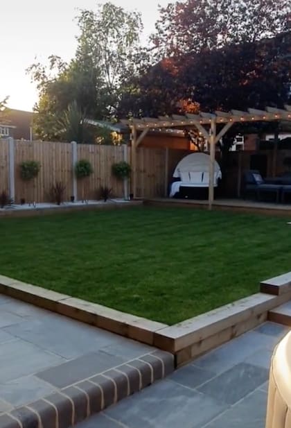 Así quedó el jardín