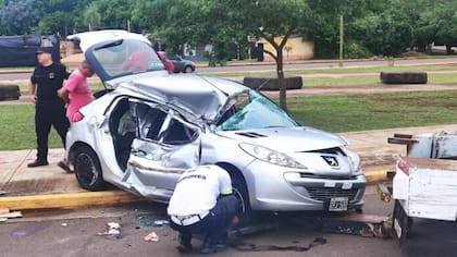 Así quedó el vehículo.