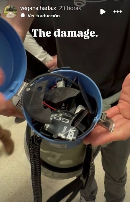 Así quedó el megáfono