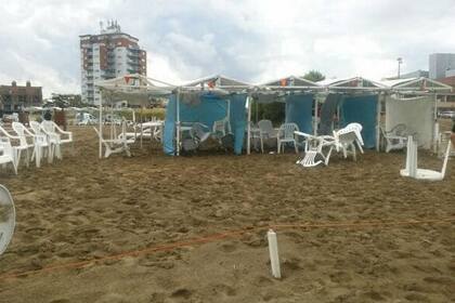 Así quedó el balneario