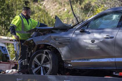 Así quedó el auto de Tiger Woods, luego del accidente que sufrió en febrero pasado