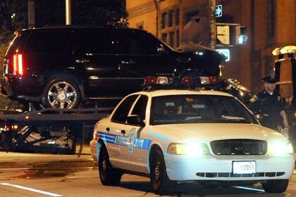 Así quedó el Cadillac de Phelps