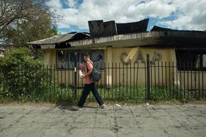 Conflicto mapuche: realizan una colecta para reconstruir el club que fue incendiado