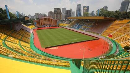 Así quedó el estadio del Guangzhou