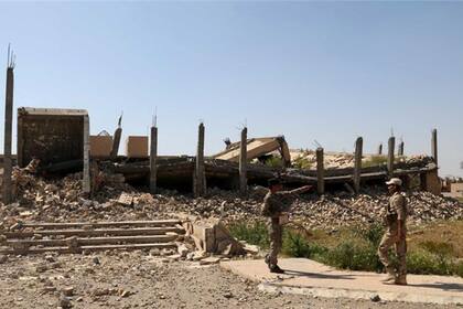 Así quedó el mausoleo de Hussein