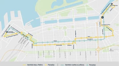 Así quedó el recorrido de este transporte público (Foto: GCBA)