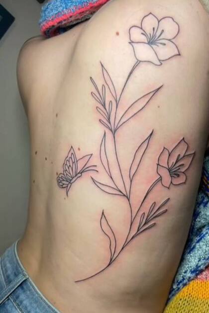 Así quedó el tatuaje de la tiktoker