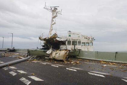 Vista del choque desde el puente