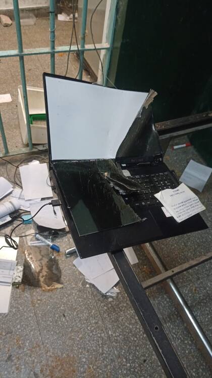 Así quedó la alcaidía de Villa Urquiza tras los disturbios