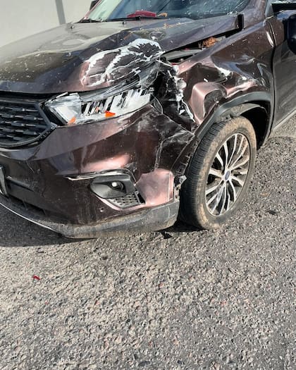 Así quedó la camioneta de Patricia Sosa (Foto: Patriciasosaoficial)