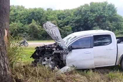 Así quedó la camioneta del empresario y asesor técnico, Daniel Ciocca