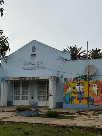 Así quedó la escuela de la localidad