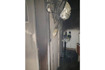 Así quedó la habitación del hospital de Punta Lara