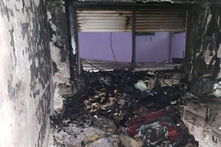 Amenazó a su pareja con un cuchillo e incendió totalmente el departamento en el que había una bebé