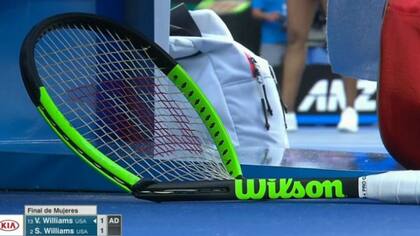 Así quedó la raqueta de Serena