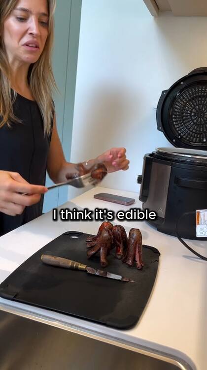 Así quedó la receta viral de Lopilato, salchichas quemadas