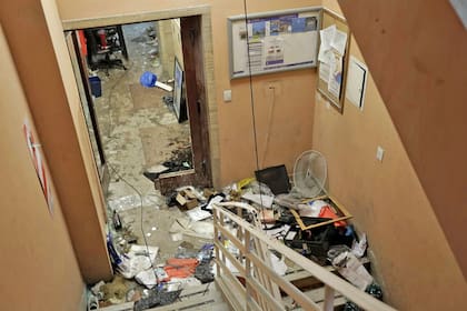 Así quedó la sede de la UTA luego de los destrozos