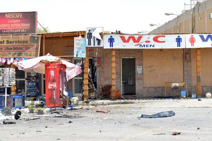 Así quedó la zona donde estalló la bomba