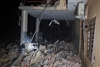 Así quedó parte de la estructura