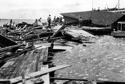 Así quedó Tampa luego del huracán de 1921