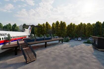 Así quedó uno de los aviones reconvertidos