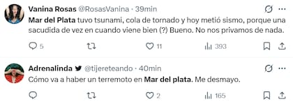 Así reaccionaron en X ante el sismo en Mar del Plata