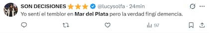 Así reaccionaron en X ante el sismo en Mar del Plata